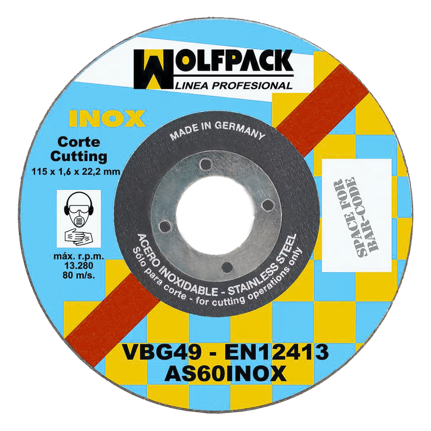 Disco Wolfpack Corte Fino Inoxidable 115 mm