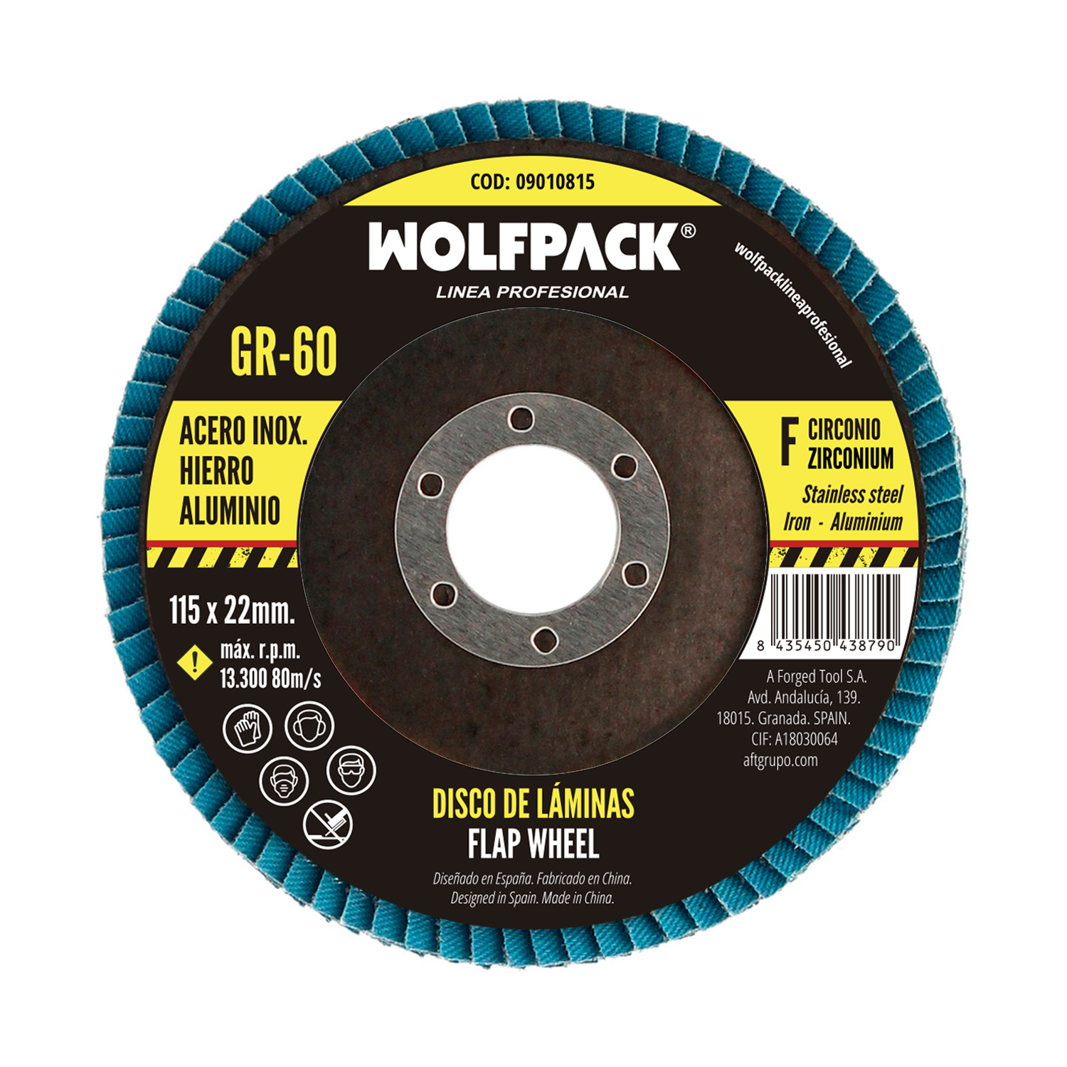 Disco de Láminas Wolfpack de Circonio